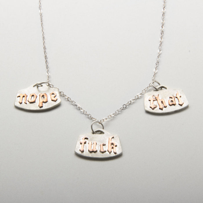 Statemeant 2020  necklace sterling silver, copper