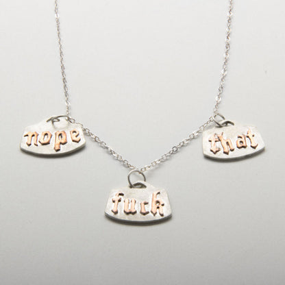 Statemeant 2020  necklace sterling silver, copper