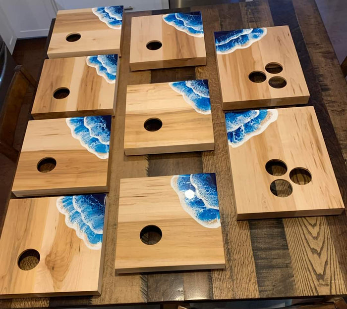 Acadian Caviar Serving Board for Single Tins