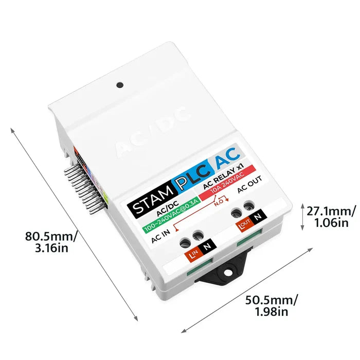AC/DC Power Supply Module for StamPLC (12V/1A) - m5stack-store