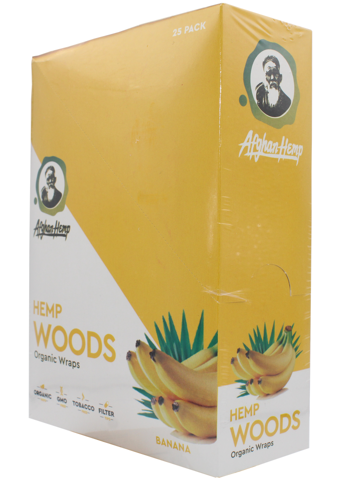 Afghan Hemp Woods Herbal Wraps 2ct 25pk
