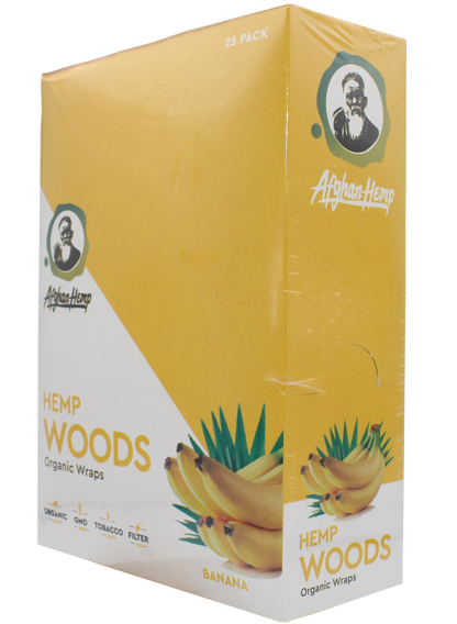 Afghan Hemp Woods Herbal Wraps 2ct 25pk