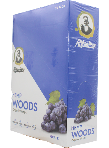 Afghan Hemp Woods Herbal Wraps 2ct 25pk