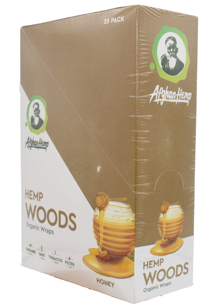Afghan Hemp Woods Herbal Wraps 2ct 25pk