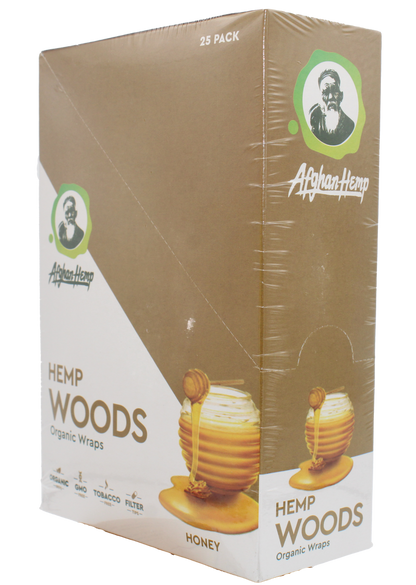Afghan Hemp Woods Herbal Wraps 2ct 25pk