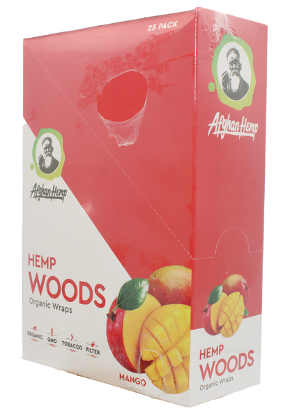 Afghan Hemp Woods Herbal Wraps 2ct 25pk