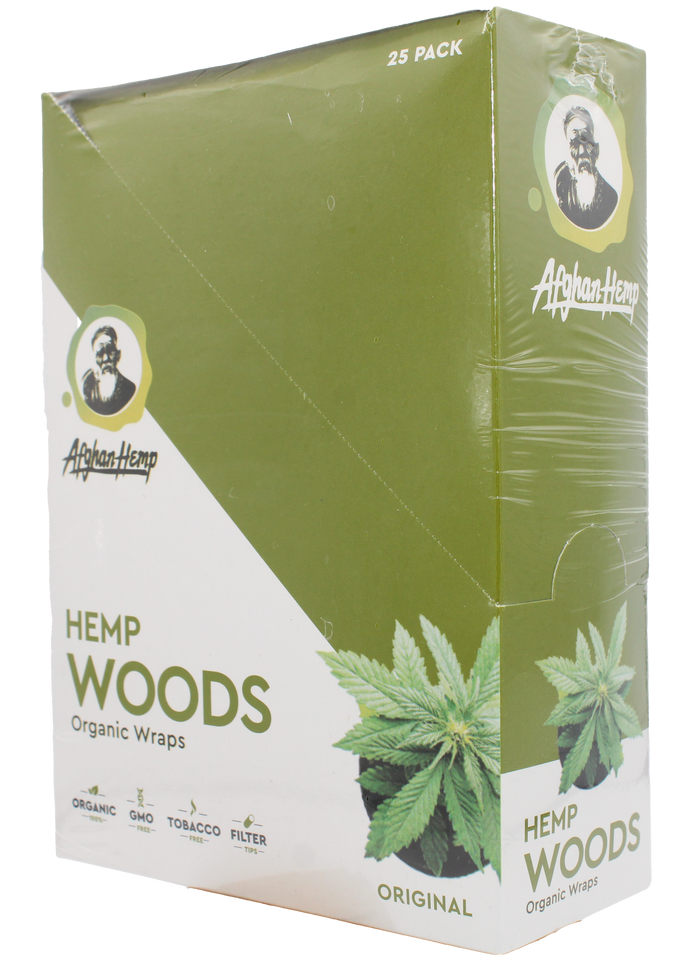 Afghan Hemp Woods Herbal Wraps 2ct 25pk
