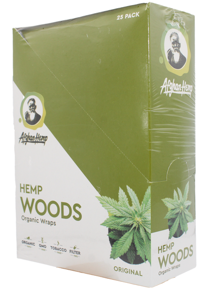 Afghan Hemp Woods Herbal Wraps 2ct 25pk
