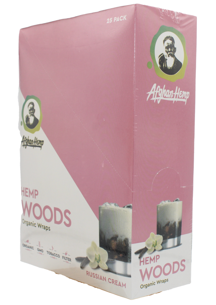 Afghan Hemp Woods Herbal Wraps 2ct 25pk