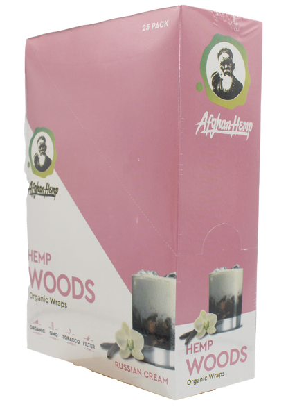 Afghan Hemp Woods Herbal Wraps 2ct 25pk