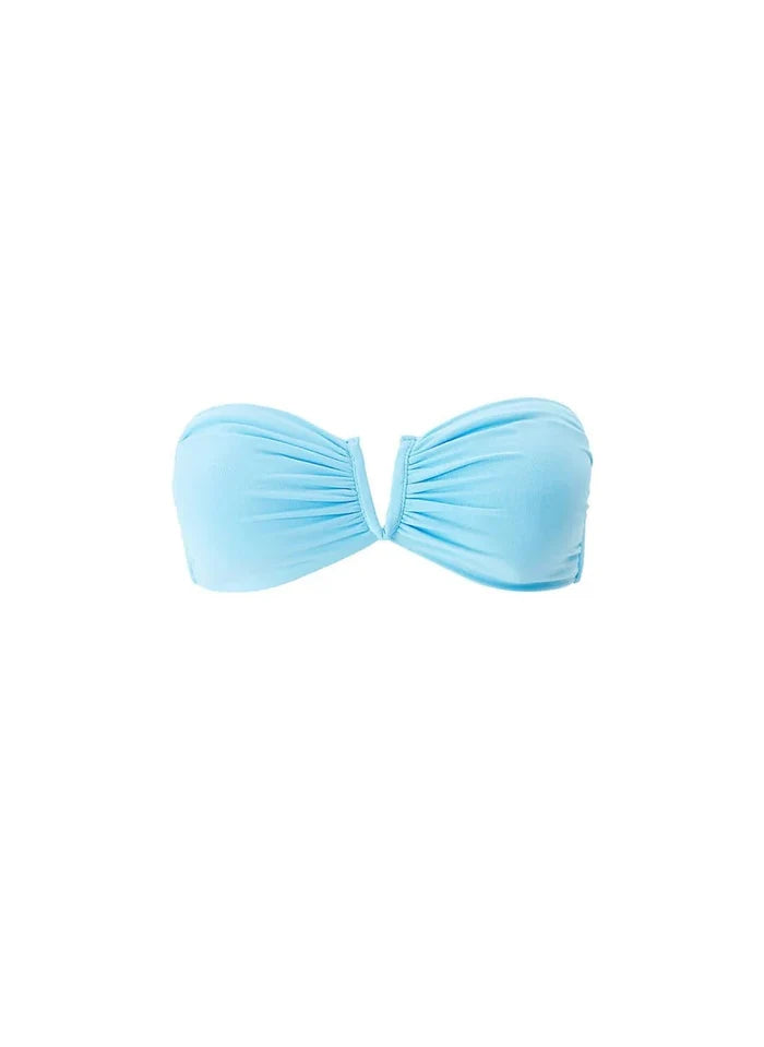Bikini Melissa Odabash Alba V Bandeau Bikini Top Celeste Apoella