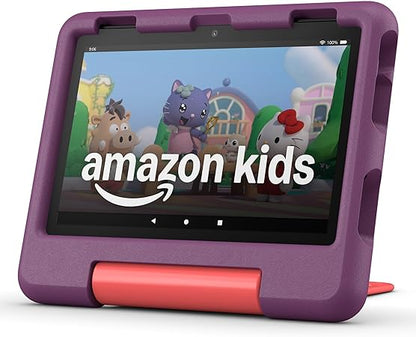 Amazon Fire HD 8 Kids tablet (newest model), ages 3-7. With bright 8" HD screen. 13-hr battery, 32GB Storage