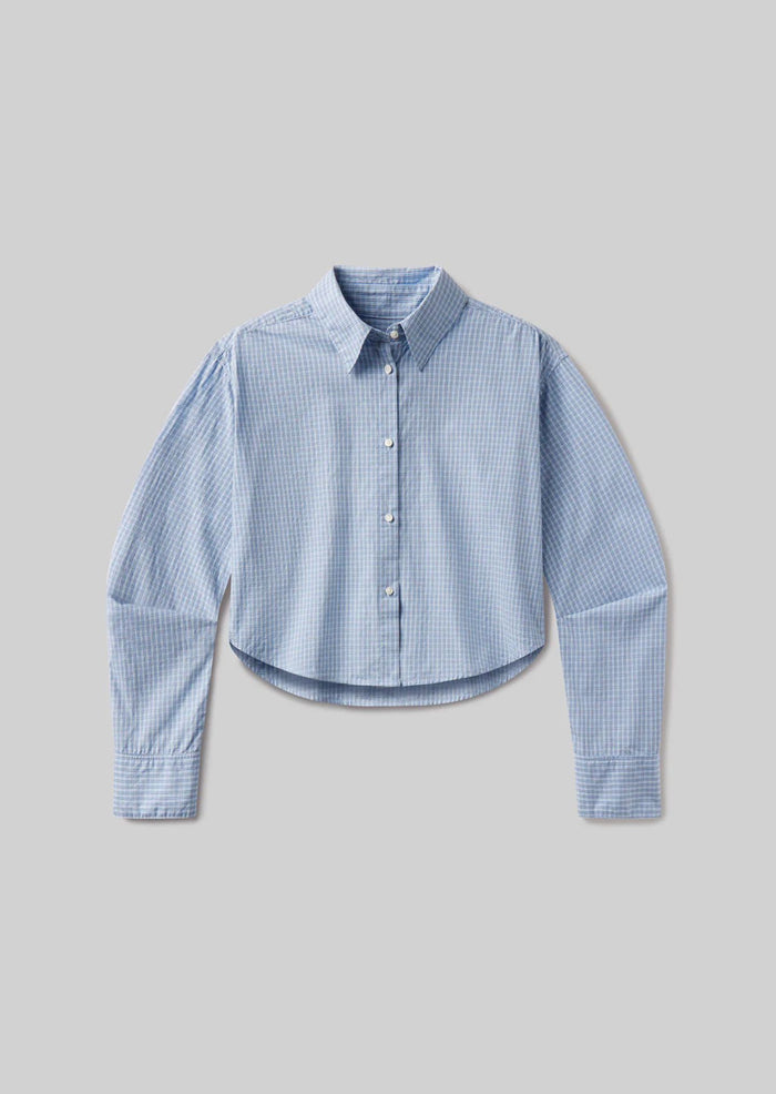 Ana Cropped Shirt in Plaid-Tops/Blouses-Uniquities