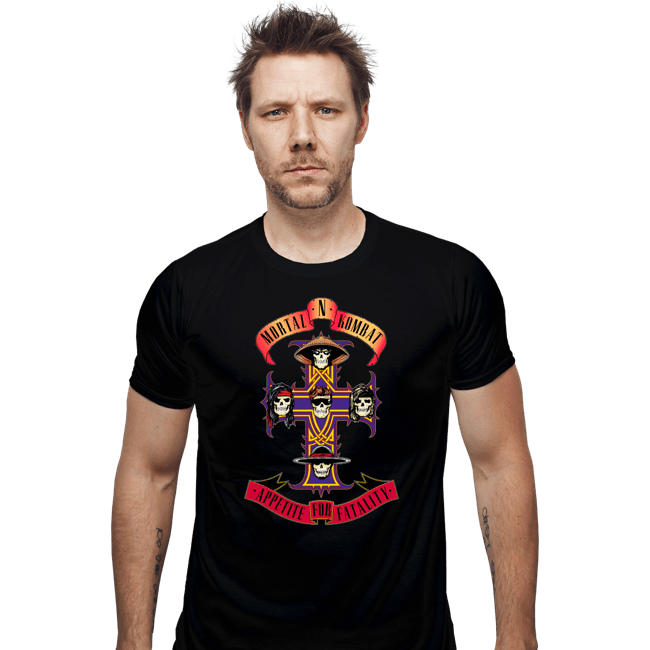 Daily_Deal_Shirts Fitted Shirts, Mens / Small / Black Appetite For Destruction