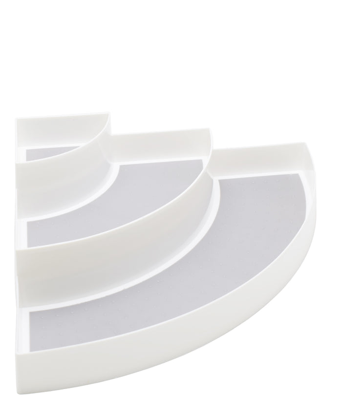 Aqua 3 Tier Shelf Organizer 30cm - White