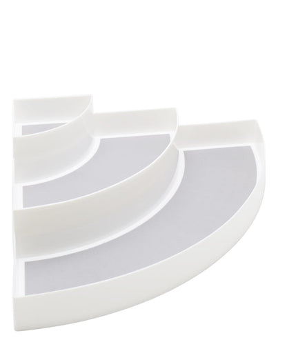 Aqua 3 Tier Shelf Organizer 30cm - White