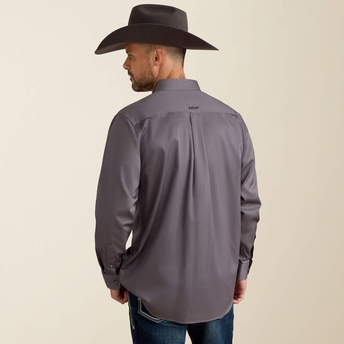 Ariat Men - Team Logo Twill Classic Fit Shirt (Quiet Shade USA) 10037479
