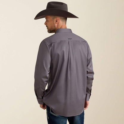 Ariat Men - Team Logo Twill Classic Fit Shirt (Quiet Shade USA) 10037479