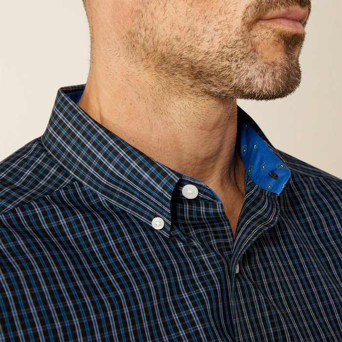 Ariat Men - Wrinkle Free Classic Fit Shirt (Carlos Blue) 10062231