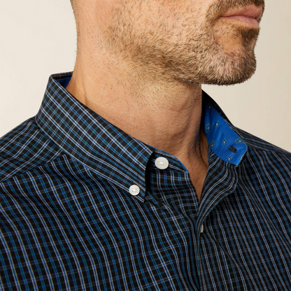 Ariat Men - Wrinkle Free Classic Fit Shirt (Carlos Blue) 10062231