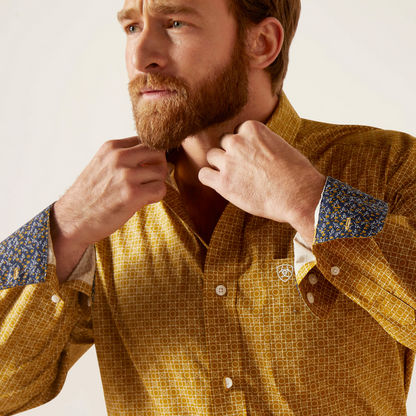 Ariat Men - Wrinkle Free Classic Fit Shirt (Kellen Serpent) 10046202