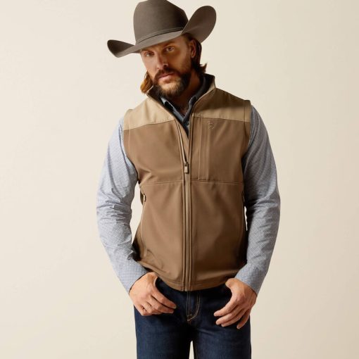Ariat Men -  Wyatt Softshell Vest (Brindle) 10052596
