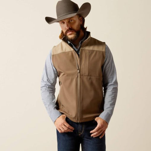 Ariat Men -  Wyatt Softshell Vest (Brindle) 10052596