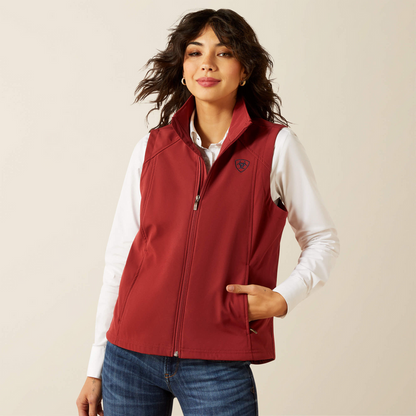 Ariat Women - Logo Softshell Vest (Burnt Russet) 10062787