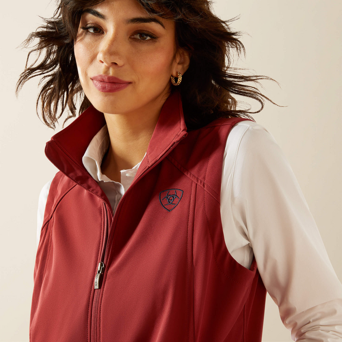 Ariat Women - Logo Softshell Vest (Burnt Russet) 10062787