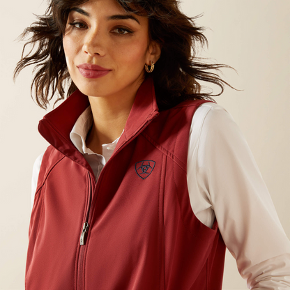 Ariat Women - Logo Softshell Vest (Burnt Russet) 10062787
