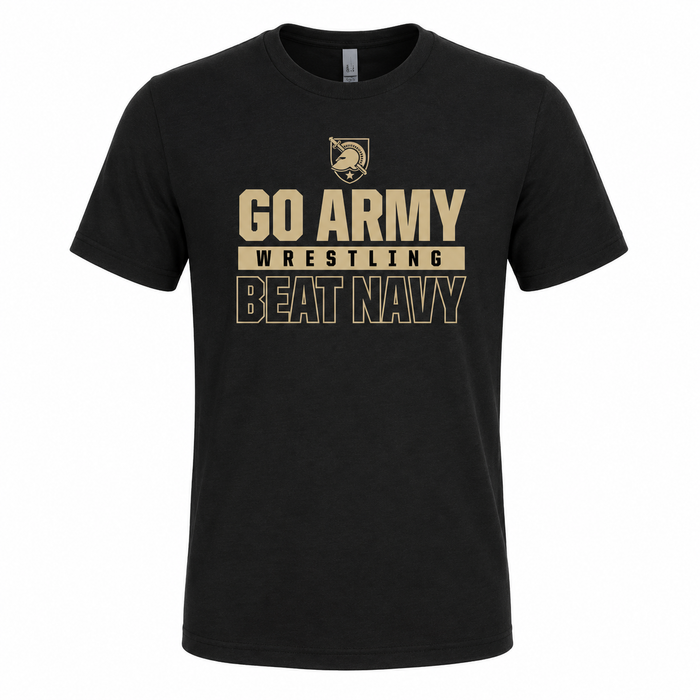 Army "GO ARMY WRESTING BEAT NAVY" blend shirt