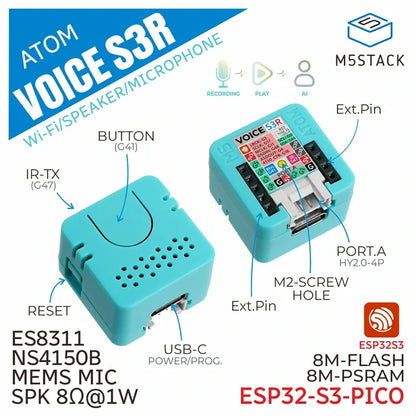 Atom VoiceS3R Smart Speaker Dev Kit - m5stack-store