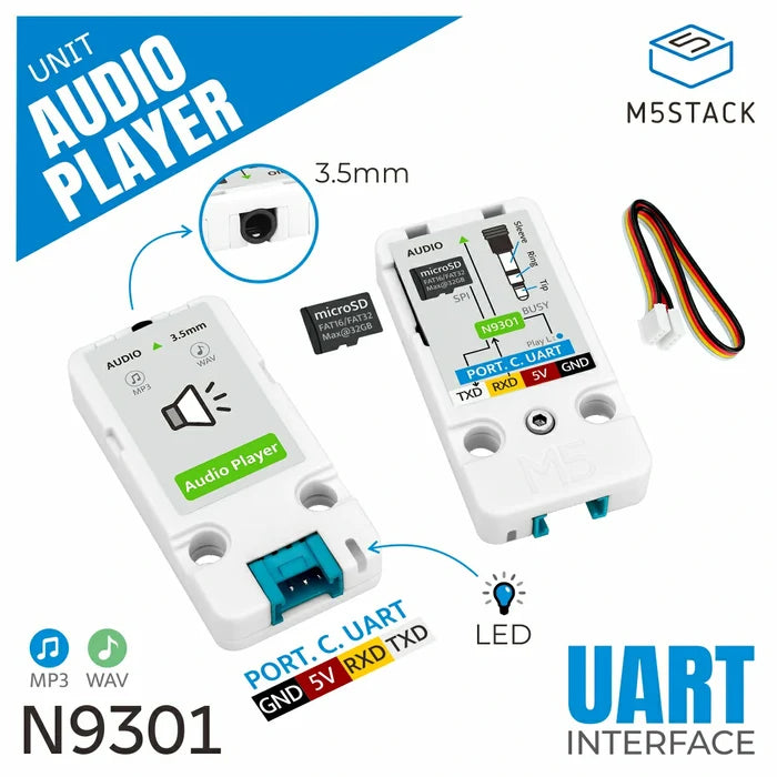 Audio Player Unit (N9301) - m5stack-store