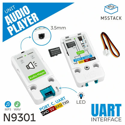 Audio Player Unit (N9301) - m5stack-store