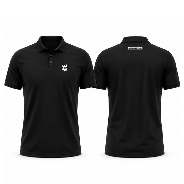 Barbarian Black Sublimated Polo