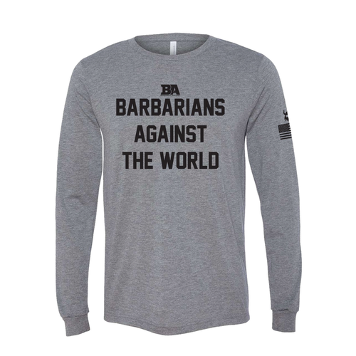 Barbarians Against The World Tri-Blend Long Sleeve