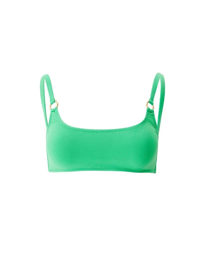 Bikini Melissa Odabash Bari Athletic Bikini Top Green Apoella