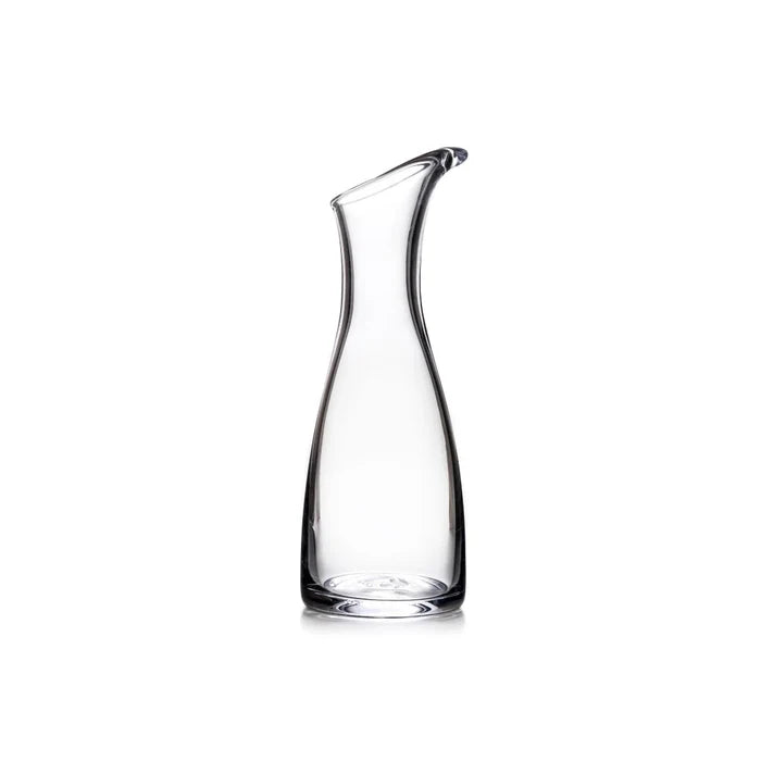 Medium Simon Pearce Barre Carafe with a clear glass design, showcasing its elegant shape and smooth finish.