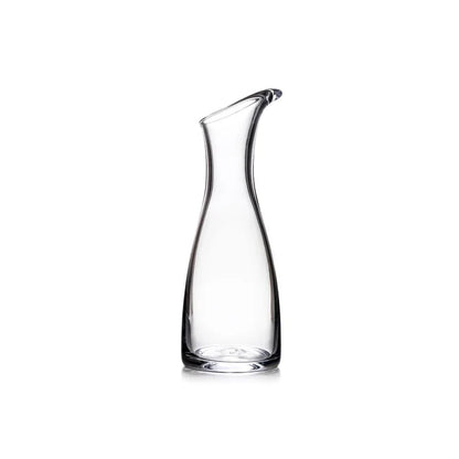 Medium Simon Pearce Barre Carafe with a clear glass design, showcasing its elegant shape and smooth finish.