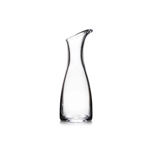 Medium Simon Pearce Barre Carafe with a clear glass design, showcasing its elegant shape and smooth finish.