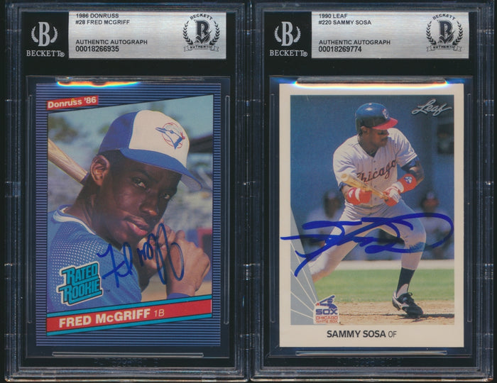Baseball Autograph Mini Mixer (22 spots) with 4 '58 Topps Auto Spots