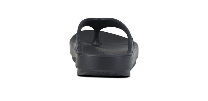 BAUER/OOFOS Men's OOriginal Sport Sandal – Black Asphalt back view