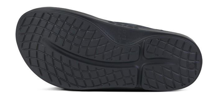 BAUER/OOFOS Men's OOriginal Sport Sandal – Black Asphalt bottom view