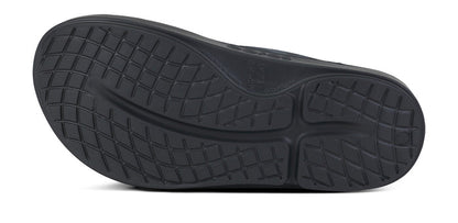 BAUER/OOFOS Men's OOriginal Sport Sandal – Black Asphalt bottom view
