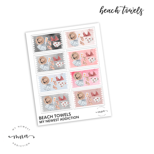 Beach Towel Flat Lays