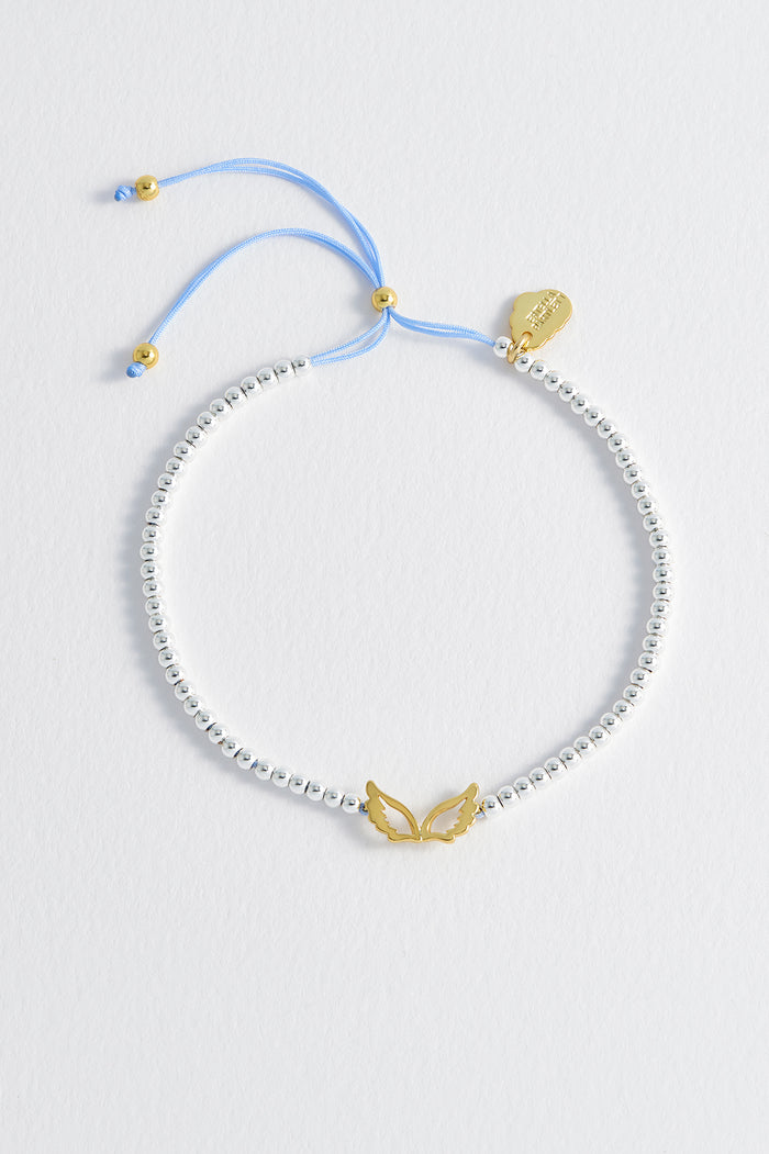 Beaded Angel Wings Bracelet