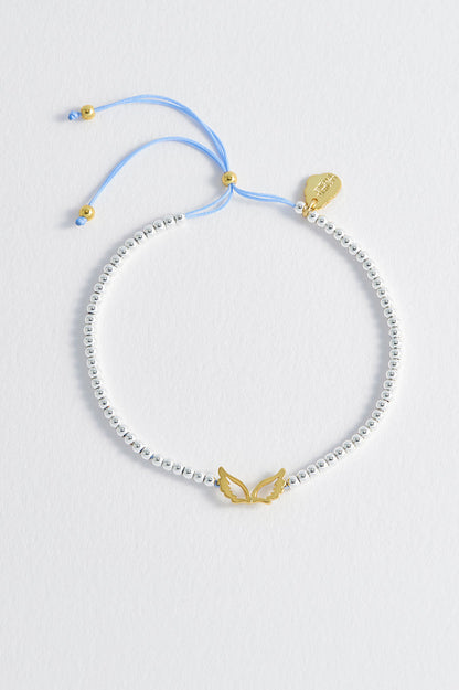 Beaded Angel Wings Bracelet