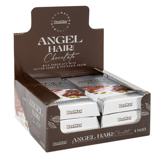 Beemax Angel Hair Milk Chocolate Candy Bar - 6 Count