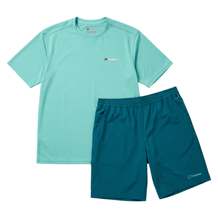 Berghaus Men's 2 Piece Co Ord Set Blue T-Shirt & Shorts