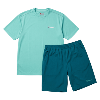 Berghaus Men's 2 Piece Co Ord Set Blue T-Shirt & Shorts